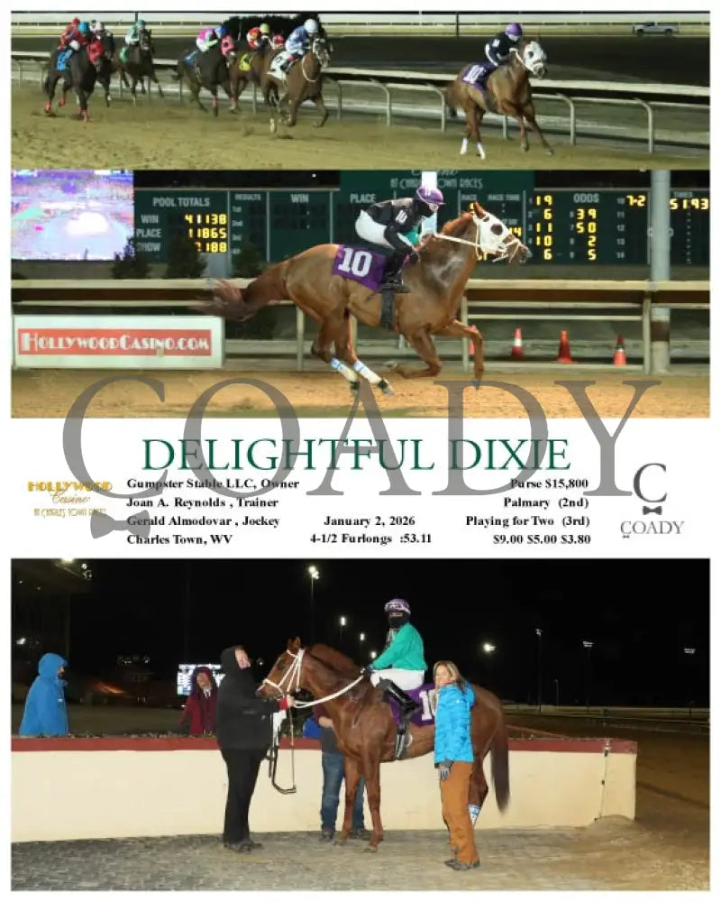 DELIGHTFUL DIXIE - 01-02-26 - R05 - CT Hollywood Casino at Charles Town Races