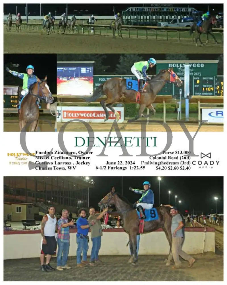 Denizetti - 06-22-24 R08 Ct Hollywood Casino At Charles Town Races