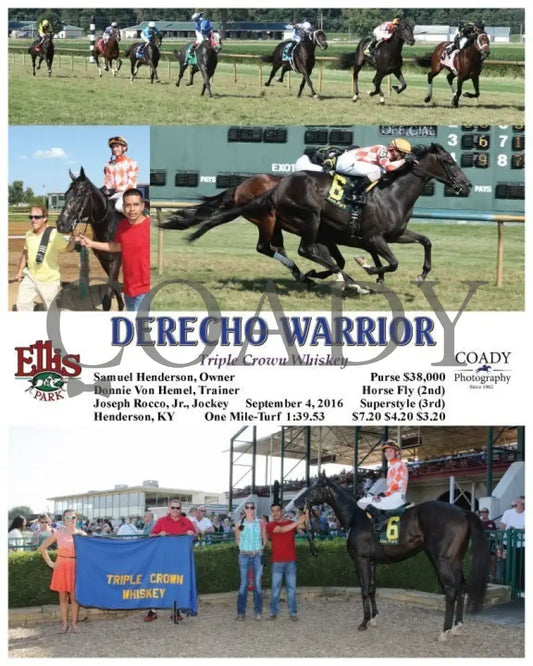 Derecho Warrior - 090416 Race 06 Elp Ellis Park