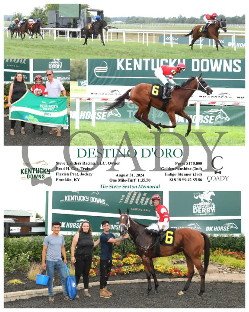 Destino D’oro - 083124 Race 01 Kd Kentucky Downs
