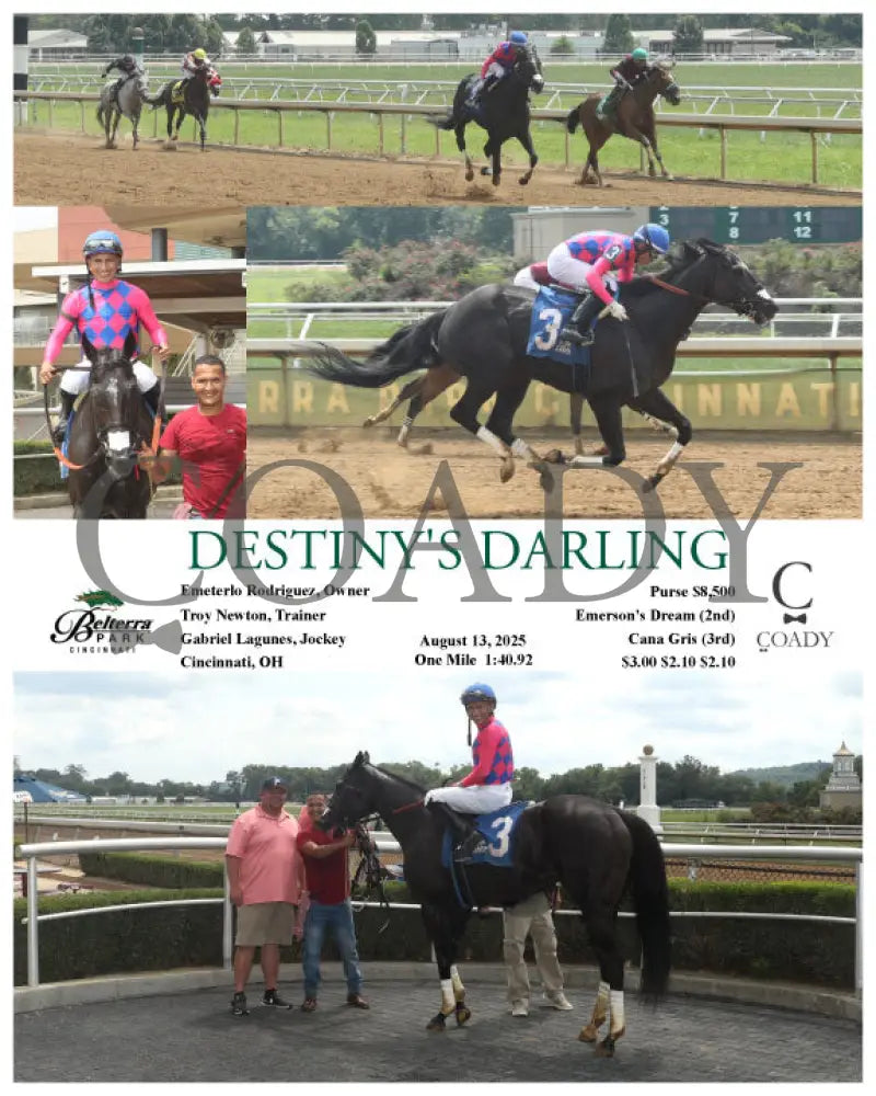 DESTINY’S DARLING - 081325 - Race 02 - BTP Indiana Grand