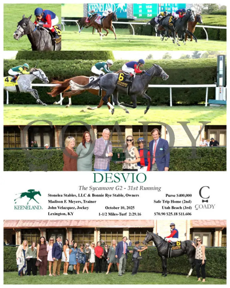 DESVIO - The Sycamore G2 - 31st Running - 10-10-25 - R09 - KEE Keeneland