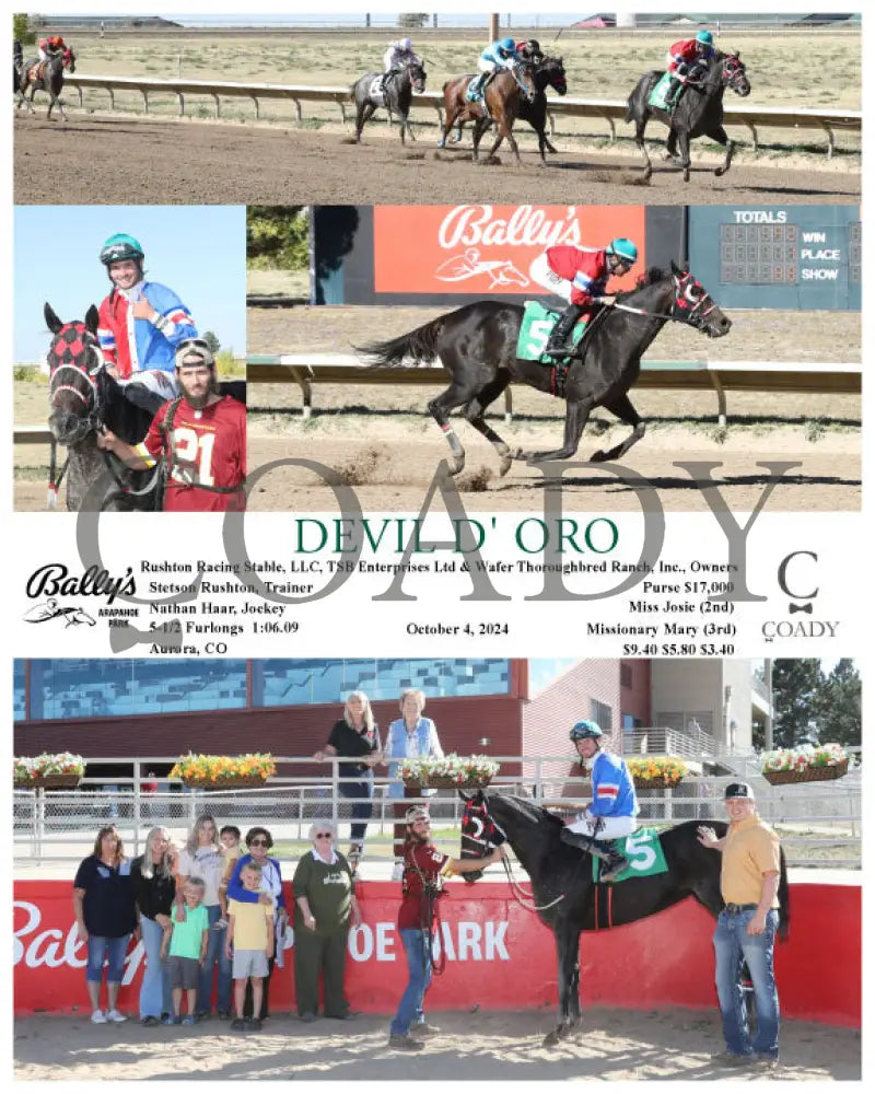 Devil D’ Oro - 10-04-24 R06 Arp (Copy) Arapahoe Park