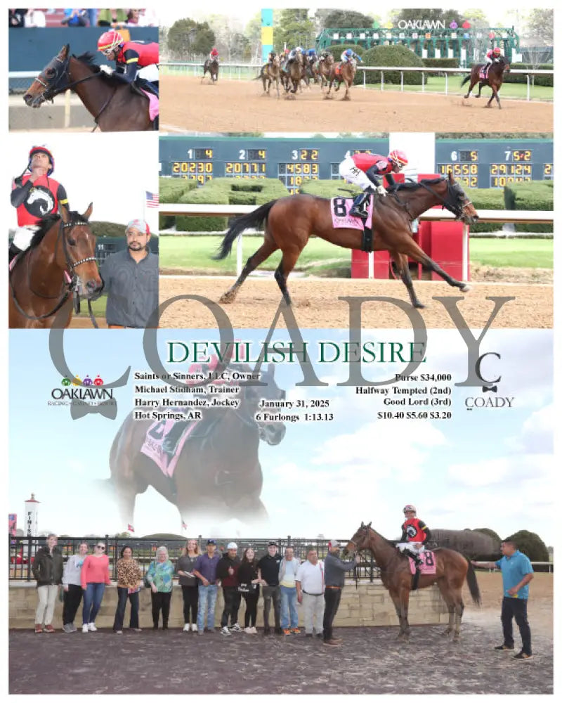 Devilish Desire - 01-31-25 R04 Op Oaklawn Park