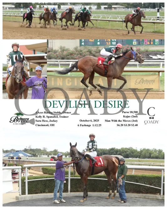 DEVILISH DESIRE - 100625 - Race 02 - BTP Presque Isle Downs