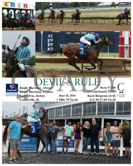 Devil’s Rule - 06-18-24 R03 Fan Fanduel Sportsbook Horse Racing