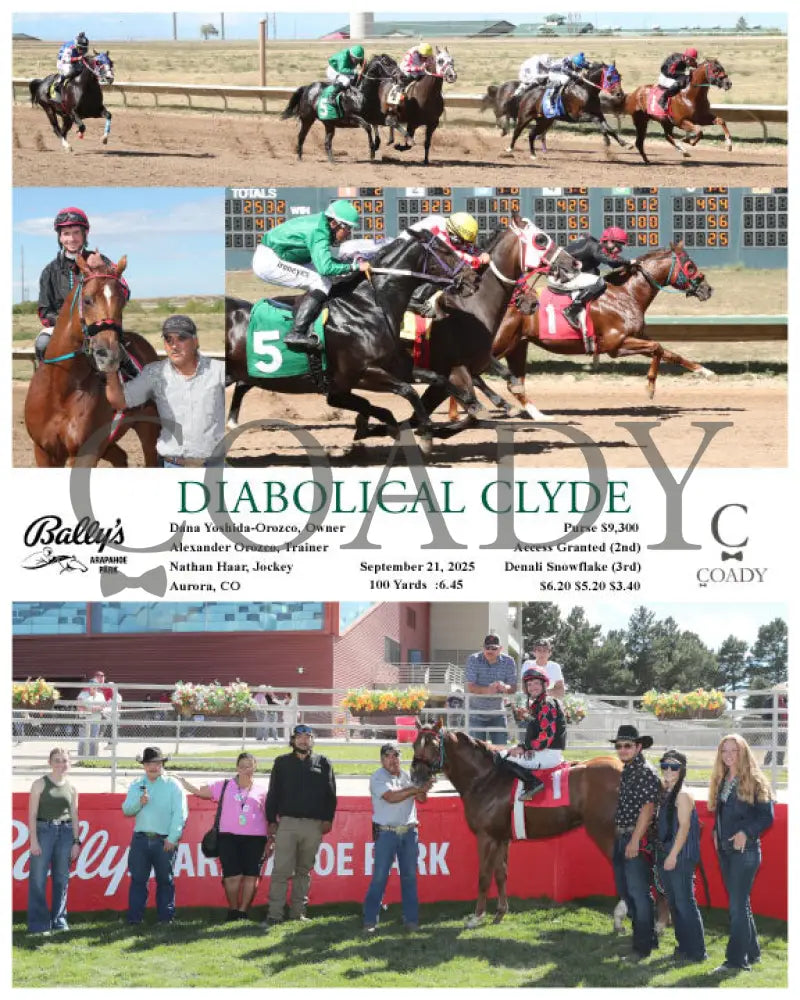 DIABOLICAL CLYDE - 09-21-25 - R05 - ARP Arapahoe Park