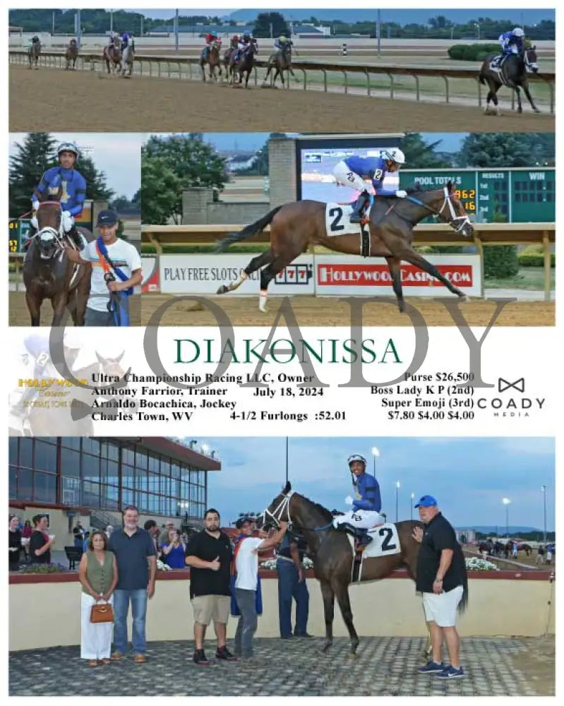 Diakonissa - 07-18-24 R03 Ct Hollywood Casino At Charles Town Races