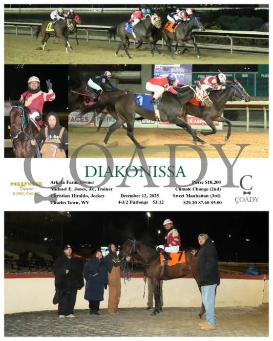 DIAKONISSA - 12-12-25 - R05 - CT Hollywood Casino at Charles Town Races