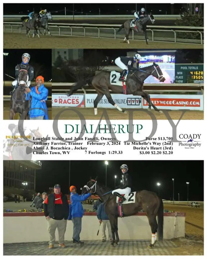Dialherup - 02-03-24 R02 Ct Hollywood Casino At Charles Town Races