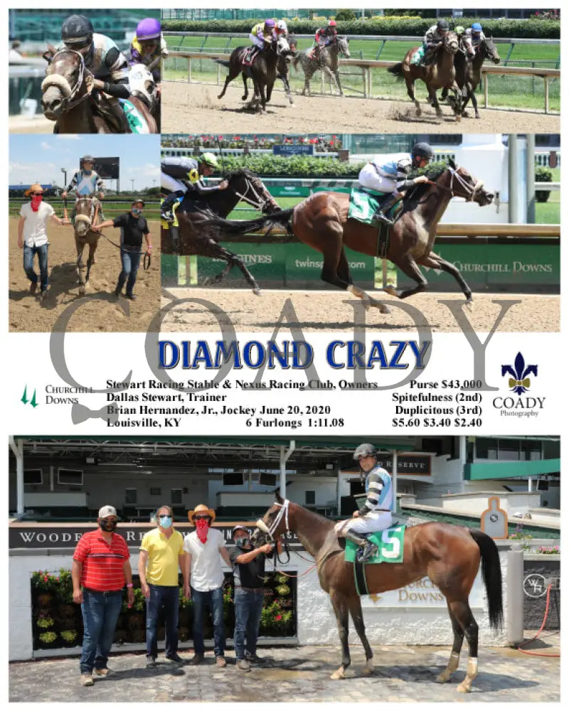 Diamond Crazy - 06-20-20 R05 Cd Churchill Downs