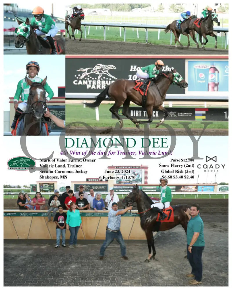 Diamond Dee - 4Th Win Of The Day For Trainer Valorie Lund! 06-23-24 R09 Cby Canterbury Park