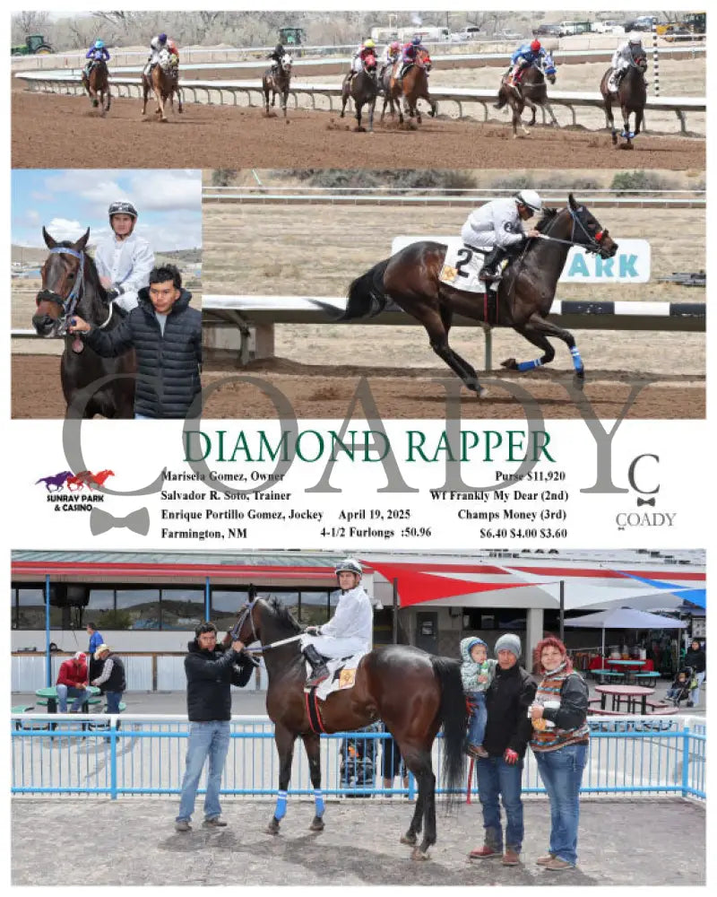 DIAMOND RAPPER - 04-19-25 - R02 - SRP SunRay Park