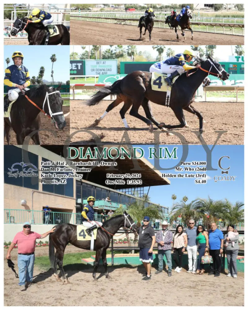 Diamond Rim - 02-29-24 R04 Tup Turf Paradise