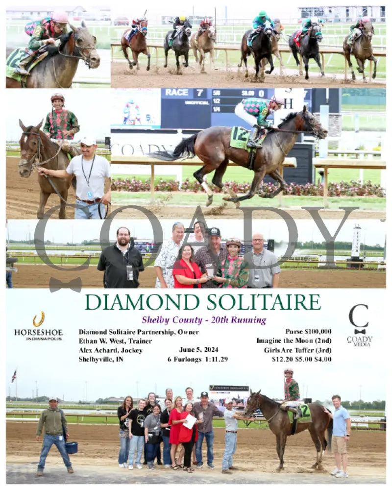 Diamond Solitaire - Shelby County 20Th Running 06-05-24 R07 Ind Indiana Grand