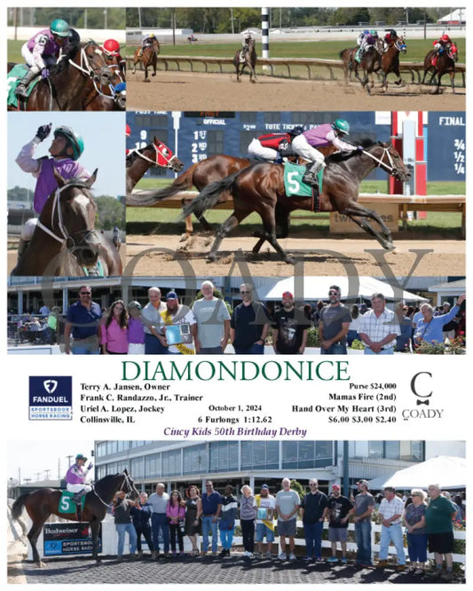Diamondonice - 10-01-24 R02 Fan Fanduel Sportsbook Horse Racing