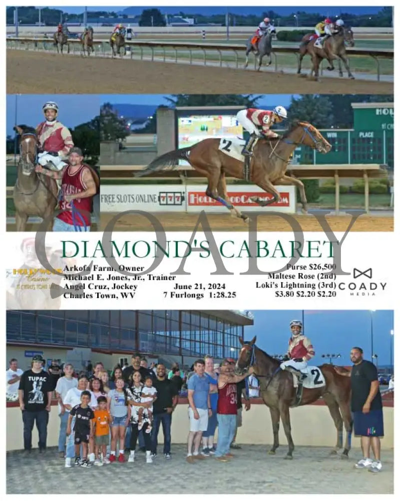 Diamond’s Cabaret - 06-21-24 R04 Ct Hollywood Casino At Charles Town Races