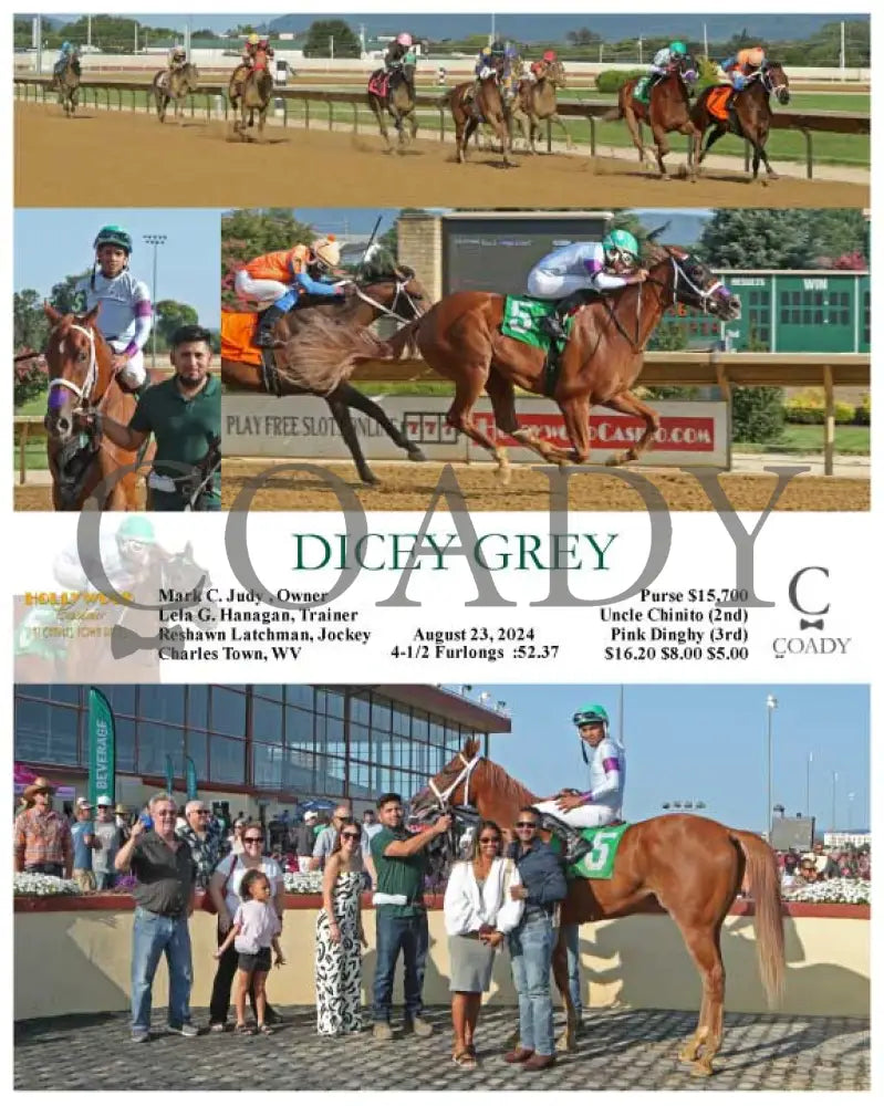 Dicey Grey - 08-23-24 R02 Ct Hollywood Casino At Charles Town Races