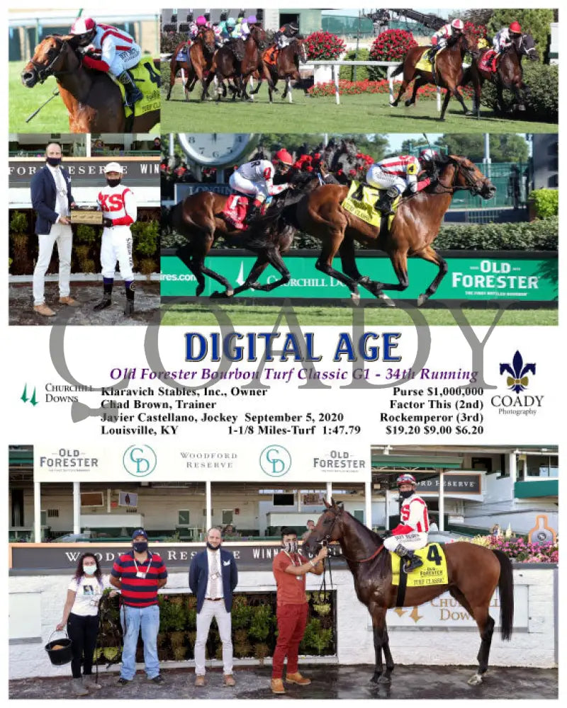 Digital Age - Old Forester Bourbon Turf Classic G1 34Th Running 09-05-20 R13 Cd Churchill Downs