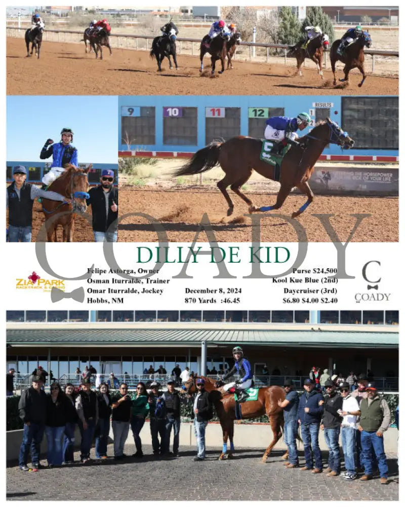 Dilly De Kid - 12-08-24 R02 Zia Zia Park