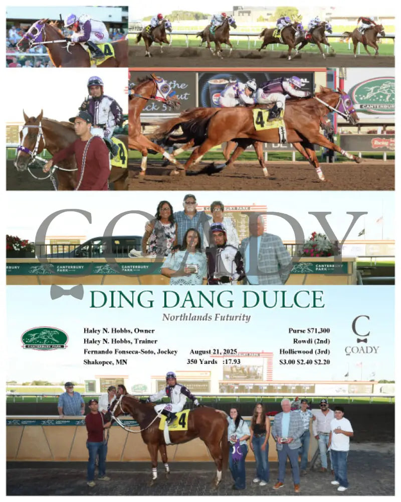 DING DANG DULCE Northlands Futurity 08 21 25 R04 CBY Canterbury Park