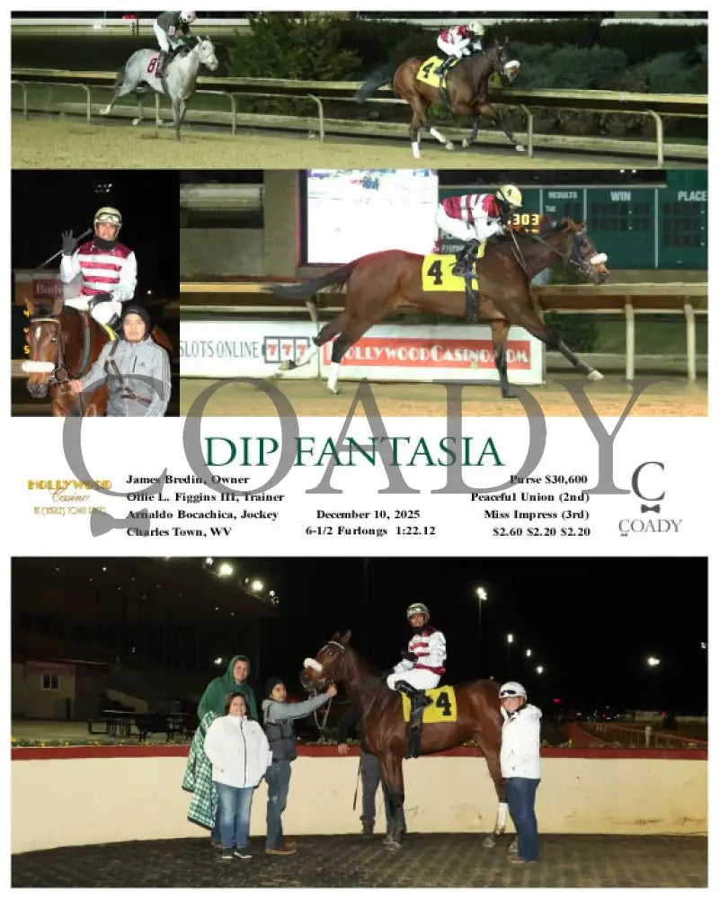 DIP FANTASIA - 12-10-25 - R04 - CT Hollywood Casino at Charles Town Races
