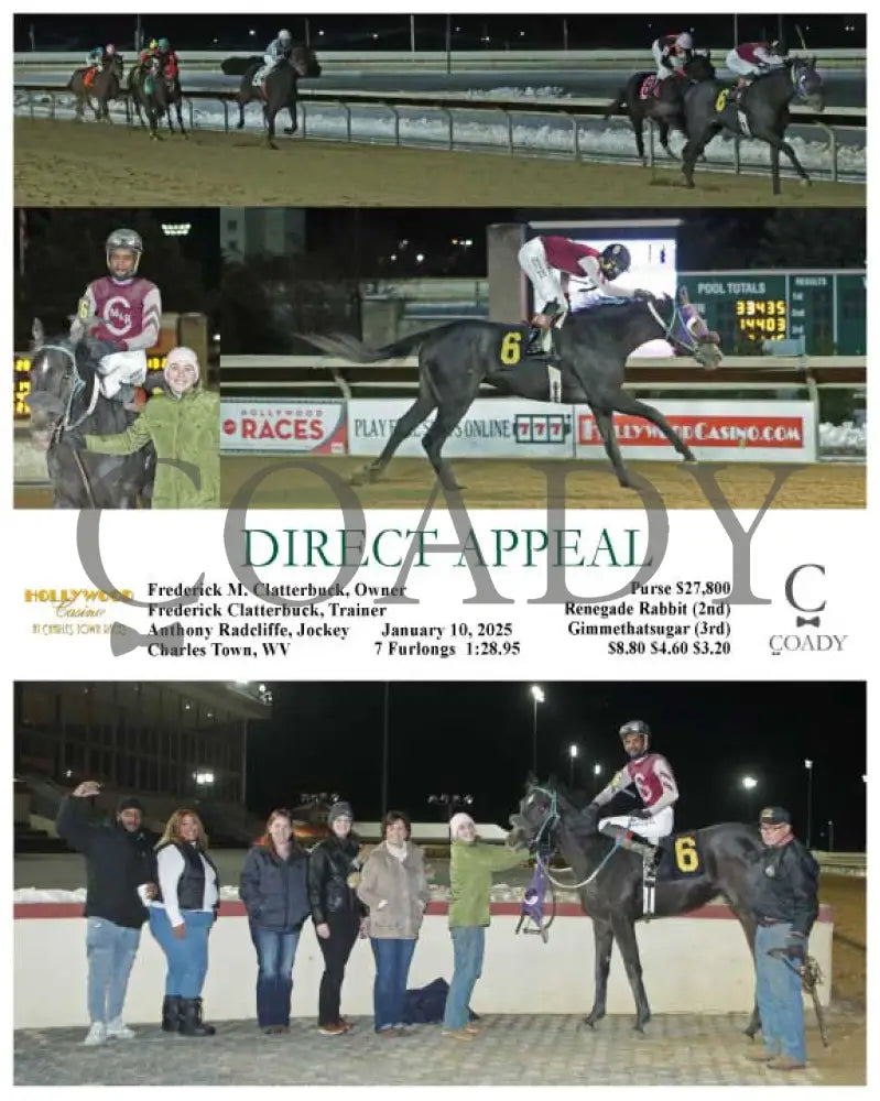 Direct Appeal - 01-10-25 R06 Ct Hollywood Casino At Charles Town Races