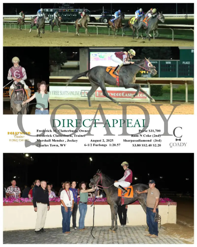 DIRECT APPEAL - 08-02-25 - R05 - CT Hollywood Casino at Charles Town Races