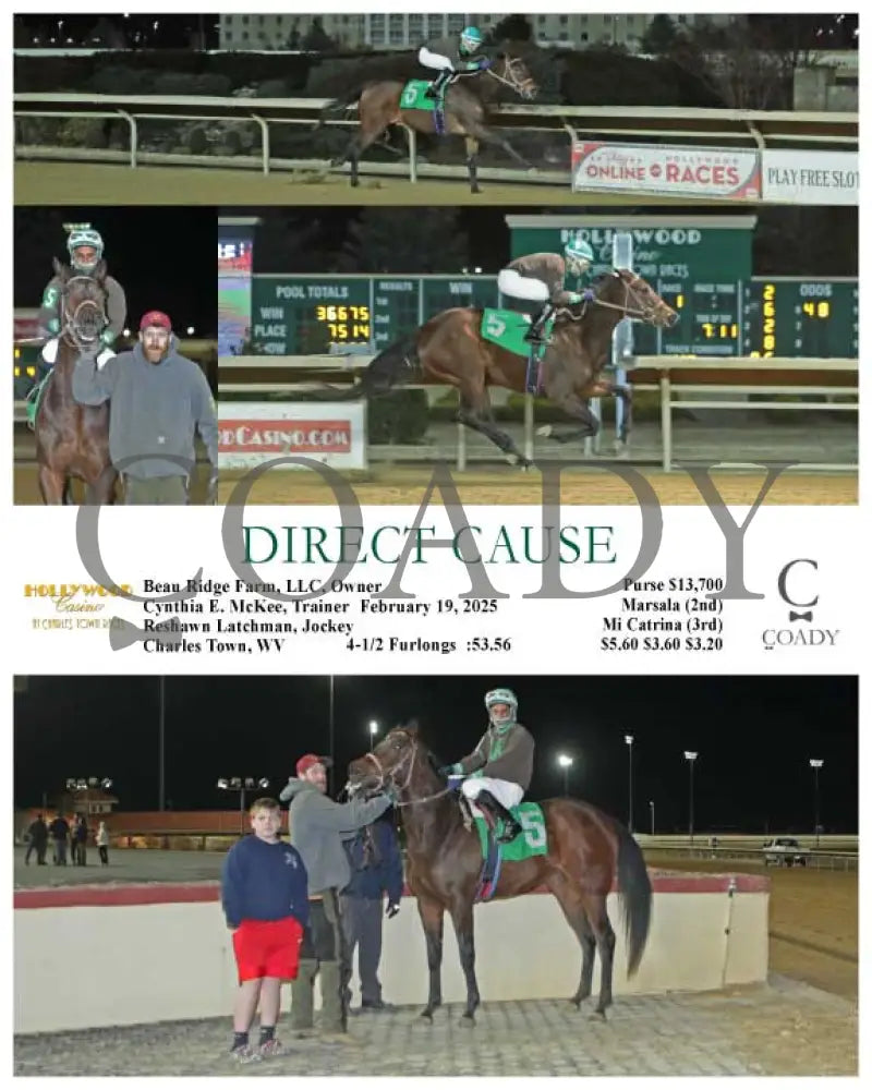 DIRECT CAUSE - 02-19-25 - R01 - CT Hollywood Casino at Charles Town Races