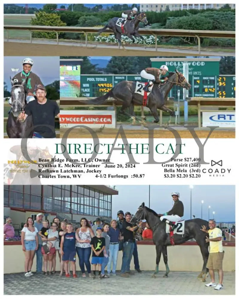 Direct The Cat - 06-20-24 R04 Ct Hollywood Casino At Charles Town Races