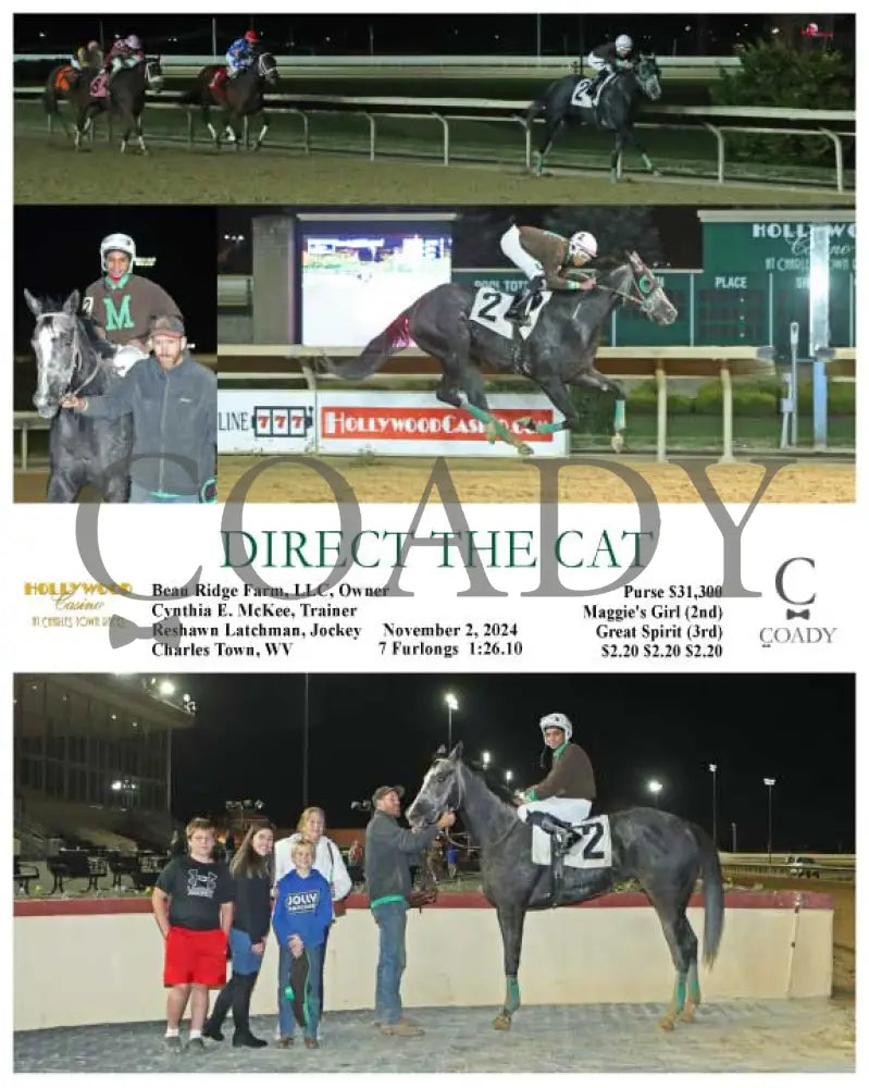 Direct The Cat - 11-02-24 R06 Ct Hollywood Casino At Charles Town Races
