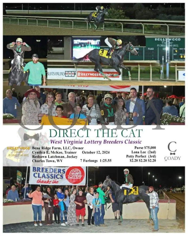 Direct The Cat - West Virginia Lottery Breeders Classic 10-12-24 R04 Ct Hollywood Casino At Charles