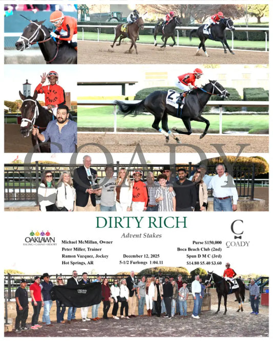DIRTY RICH - Advent Stakes - 12-12-25 - R08 - OP - Coady Media - Kurtis Coady Photography