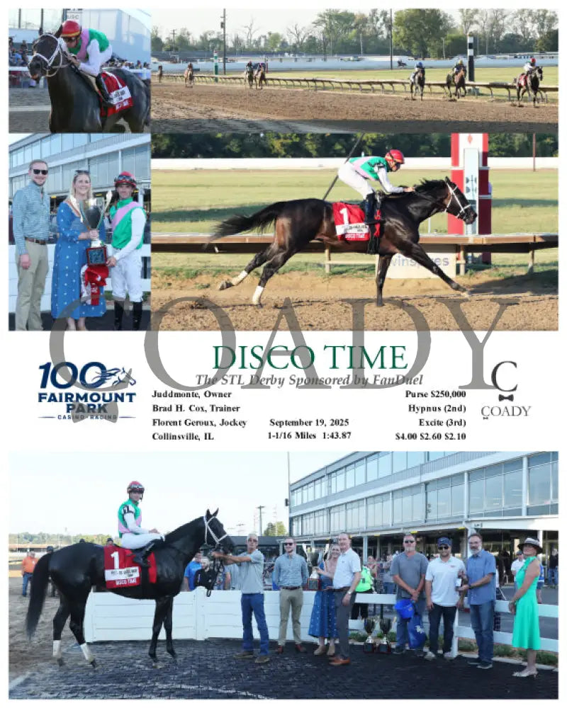 DISCO TIME - The STL Derby Sponsored by FanDuel - 09-19-25 - R08 - FP - Coady Media - Kurtis Coady Photography