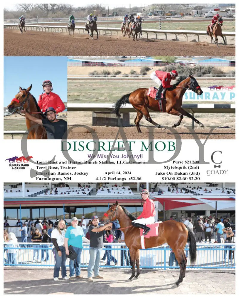 Discreet Mob - We Miss You Johnny!! 04 - 14 - 24 R09 Srp Sunray Park