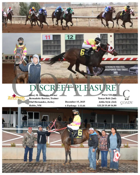 DISCREET PLEASURE - 12-15-25 - R08 - ZIA - Coady Media - Kurtis Coady Photography