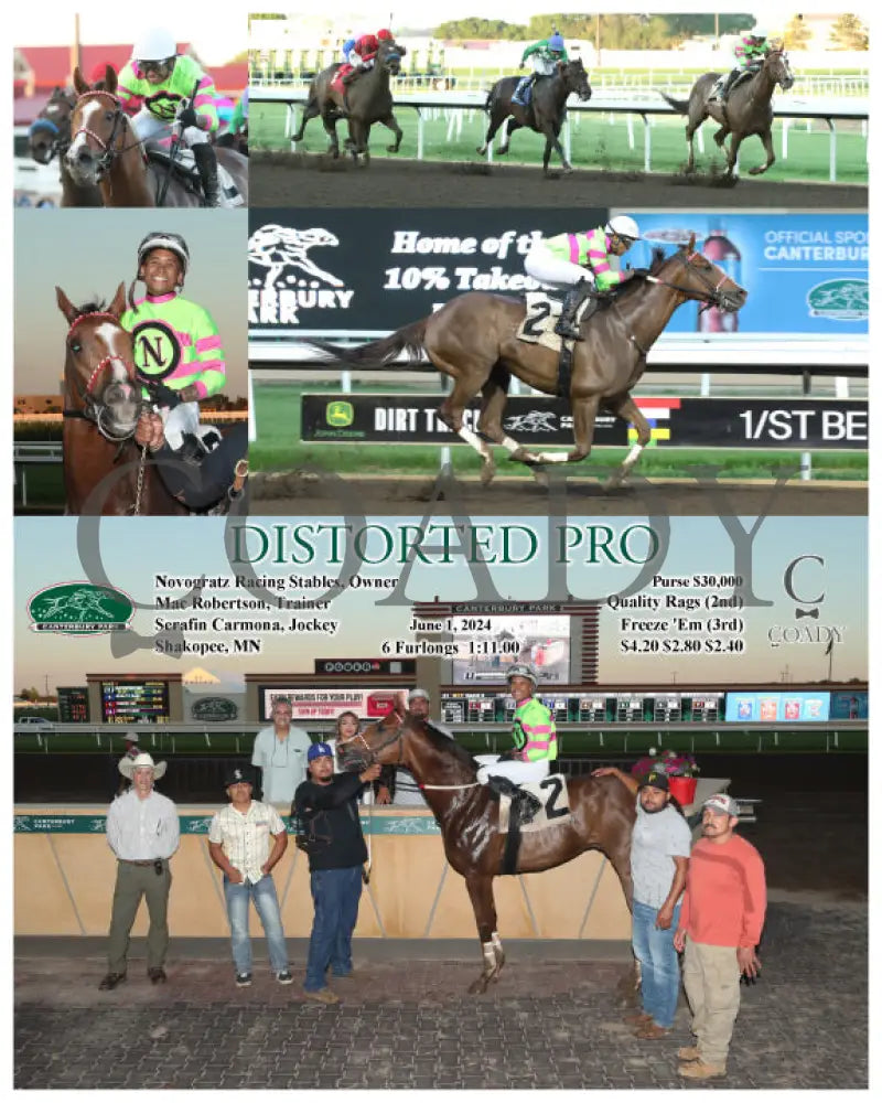 Distorted Pro - 06-01-24 R07 Cby Canterbury Park
