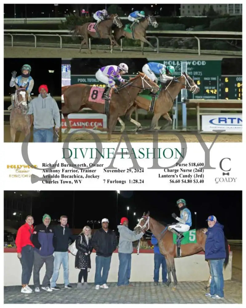 Divine Fashion - 11-29-24 R06 Ct Hollywood Casino At Charles Town Races