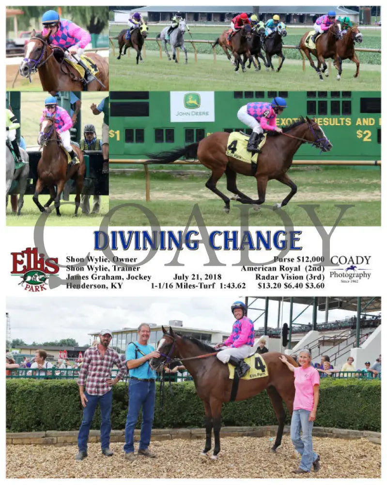 Divining Change - 072118 Race 06 Elp Ellis Park