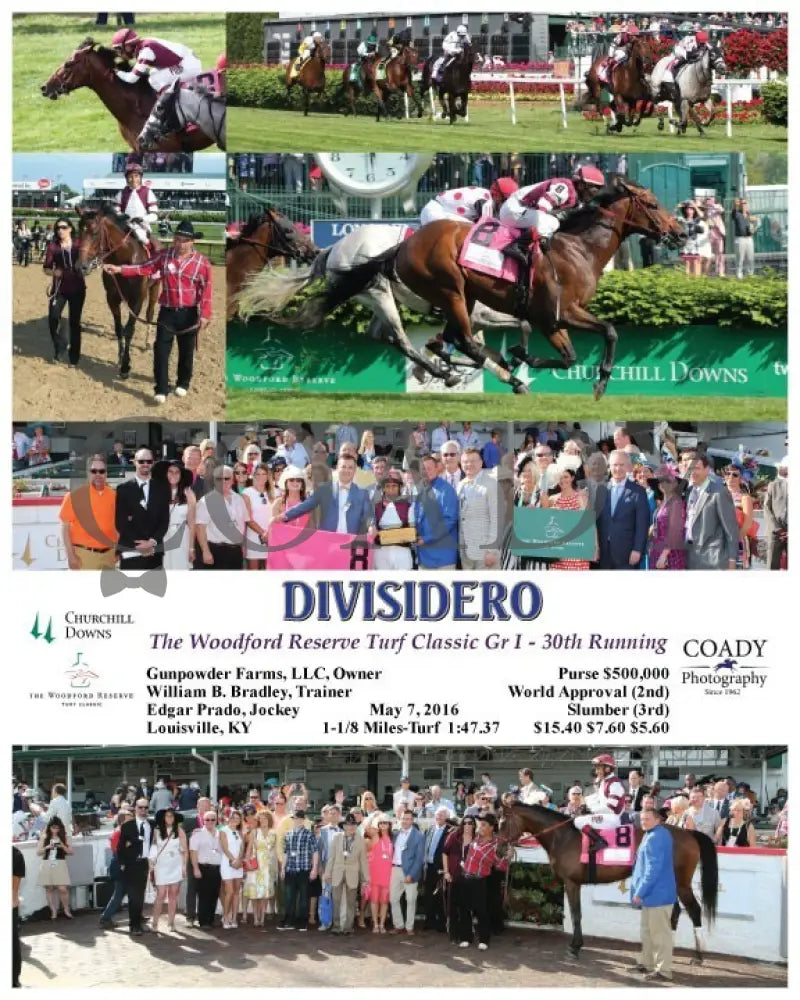 Divisidero - 050716 Race 11 Cd Churchill Downs