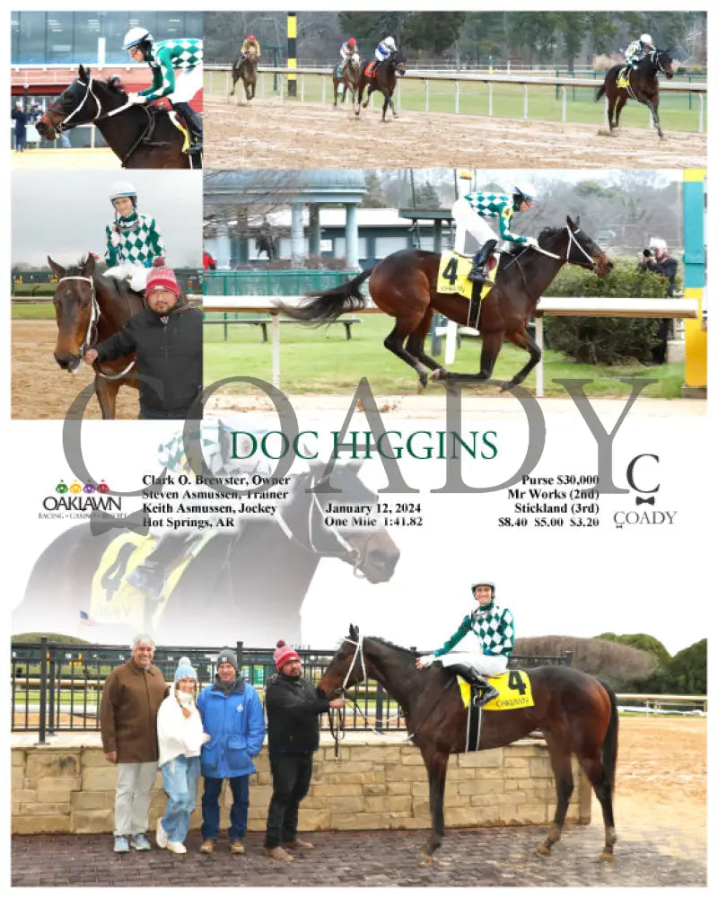 Doc Higgins - 01-12-24 R02 Op Oaklawn Park