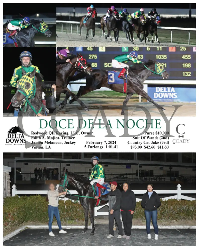 Doce De La Noche - 02 - 07 - 24 R08 Ded Delta Downs