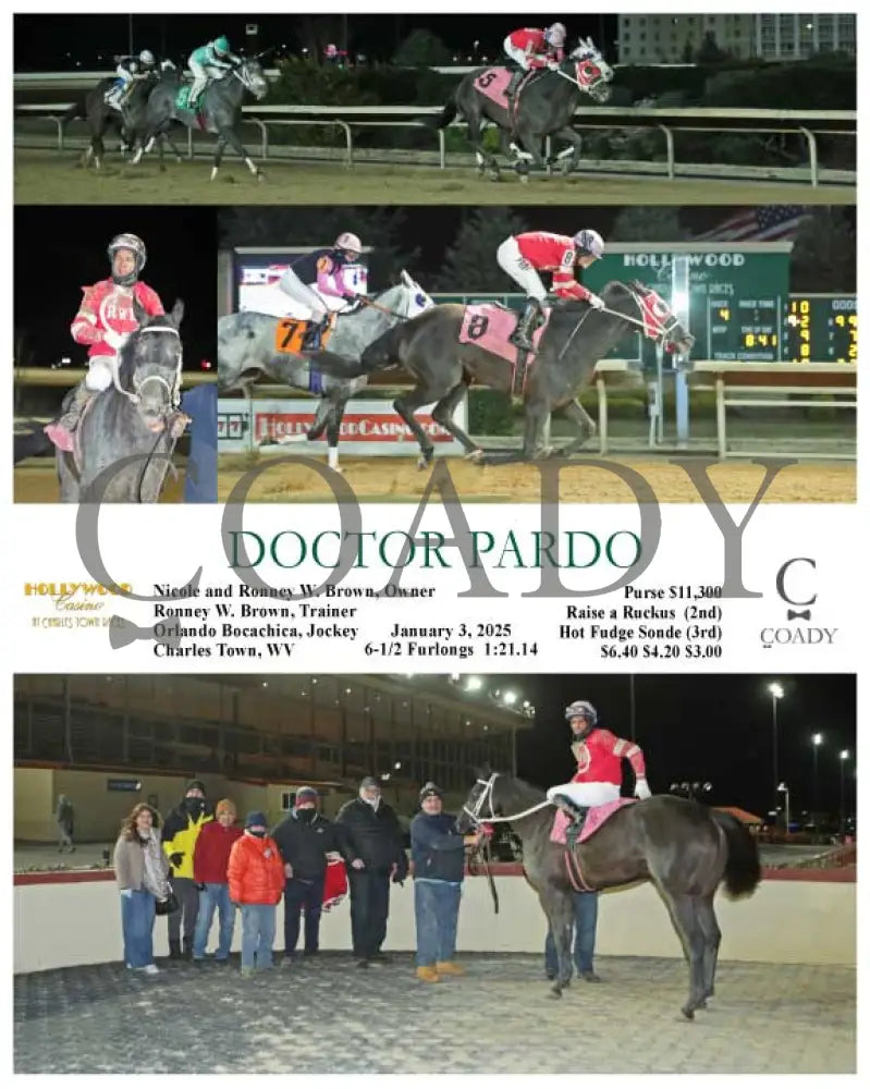 Doctor Pardo - 01-03-25 R04 Ct Hollywood Casino At Charles Town Races