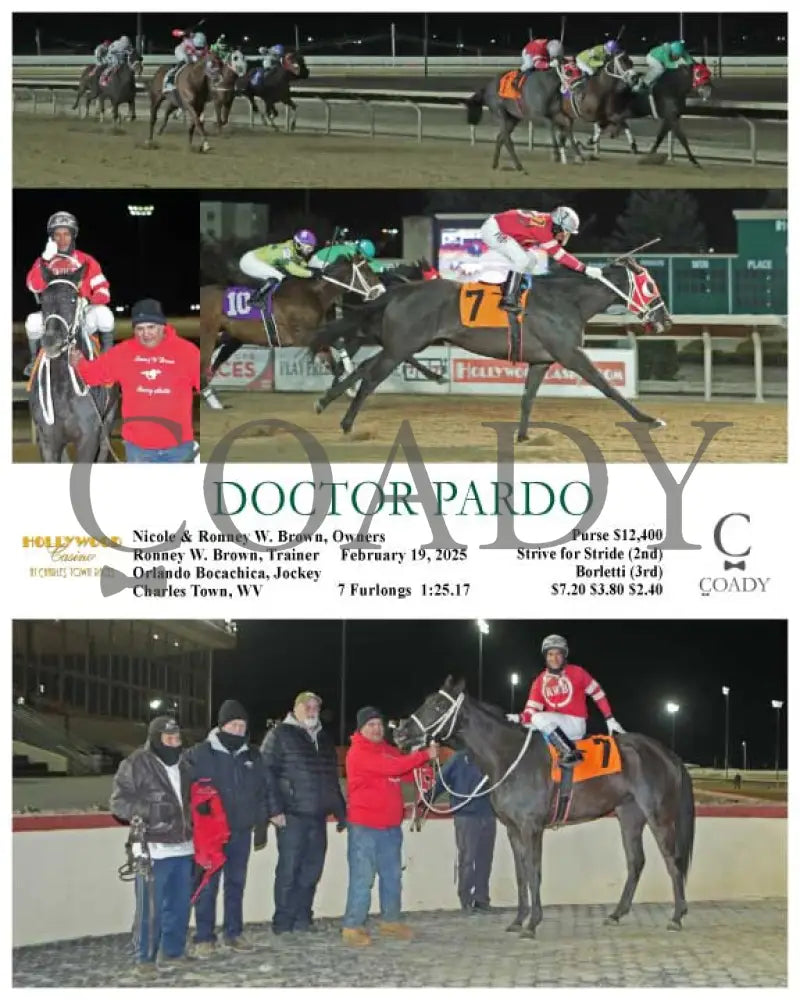 DOCTOR PARDO - 02-19-25 - R08 - CT Hollywood Casino at Charles Town Races