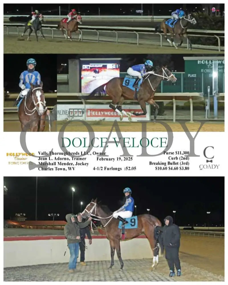 DOLCE VELOCE - 02-19-25 - R03 - CT Hollywood Casino at Charles Town Races