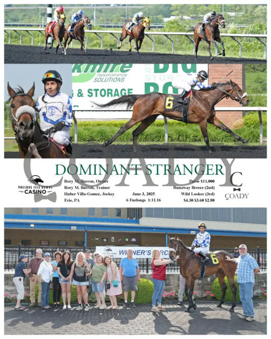 DOMINANT STRANGER - 06-03-25 - R04 - PID Presque Isle Downs