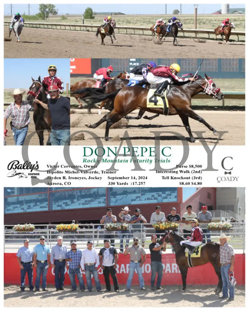 Don Pepe C - Rocky Mountain Futurity Trials 09-14-24 R03 Arp Arapahoe Park