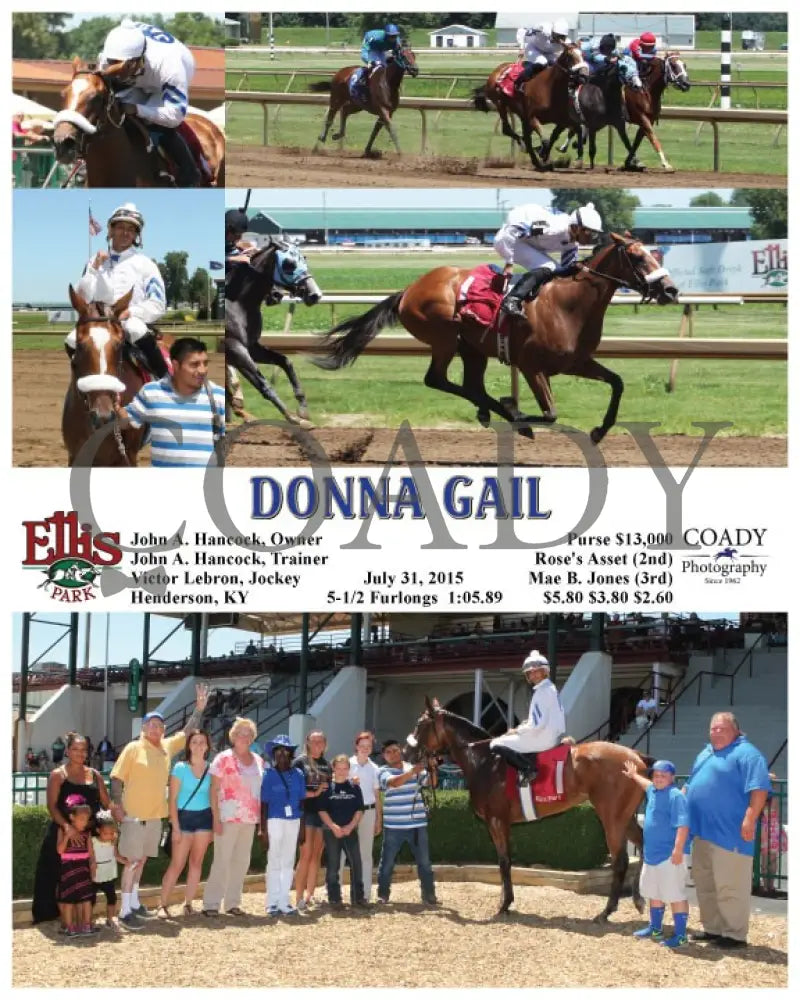 Donna Gail - 073115 Race 02 Elp Ellis Park