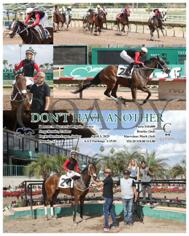DON’T HAVE ANOTHER - 04-03-25 - R06 - TUP Turf Paradise