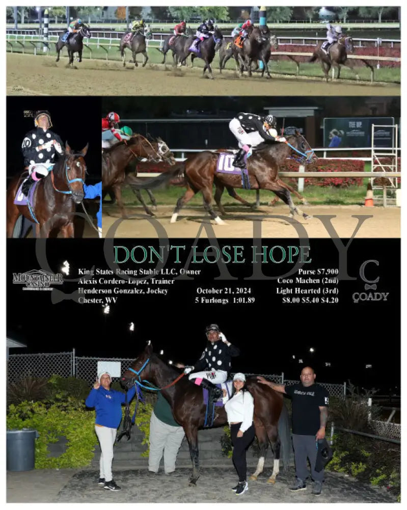Don’t Lose Hope - 10-21-24 R04 Mnr Mountaineer Park